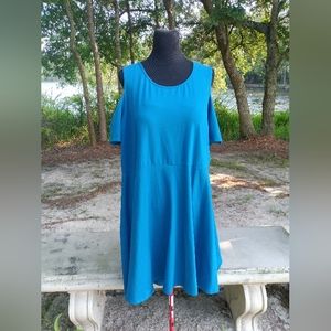 NWT dress w/cold shoulder cutouts by Wendy Williams, Sz. 3X